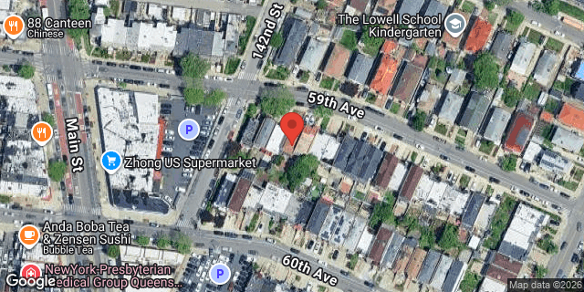 Aerial map of 142-10 59 AVENUE, Queens