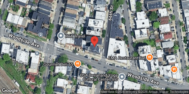 Aerial map of 41-42 66 STREET, Queens