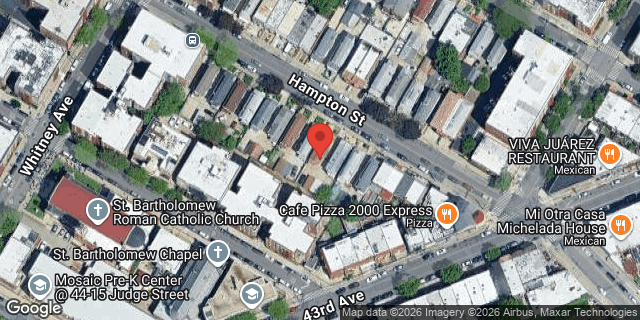 Aerial map of 42-80 HAMPTON STREET, Queens