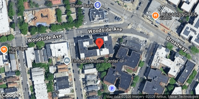 Aerial map of 79-02 WOODSIDE AVENUE, Queens