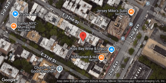 Aerial map of 240 EAST 32 STREET, Manhattan