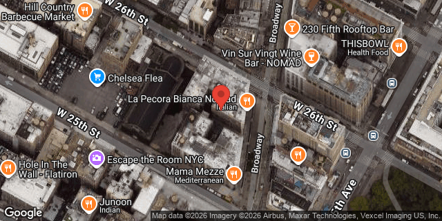 Aerial map of 1129 BROADWAY, Manhattan