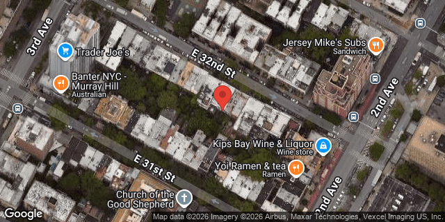 Aerial map of 234 EAST 32 STREET, Manhattan