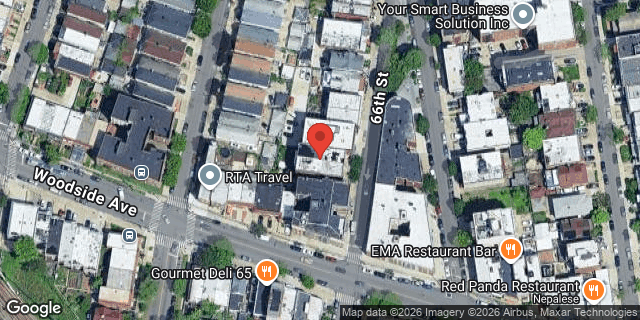 Aerial map of 41-36 66 STREET, Queens