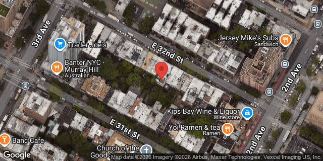 Aerial map of 228 EAST 32 STREET, Manhattan