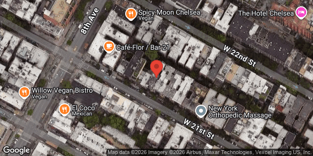 Aerial map of 249 WEST 21 STREET, Manhattan