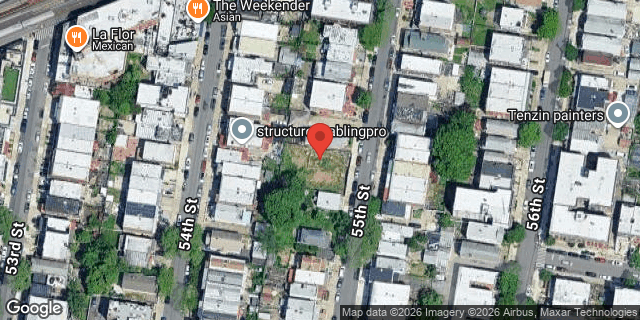 Aerial map of 41-56 55TH STREET, Queens