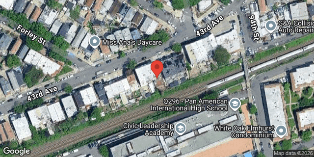 Aerial map of 93-18 43 AVENUE, Queens