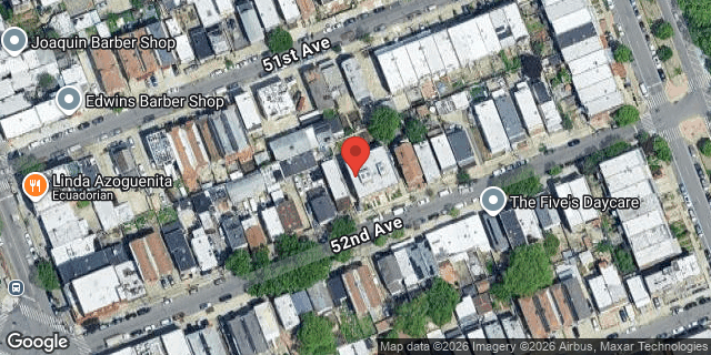 Aerial map of 108-43 52 AVENUE, Queens