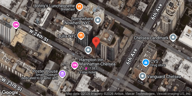 Aerial map of 109 WEST 24 STREET, Manhattan