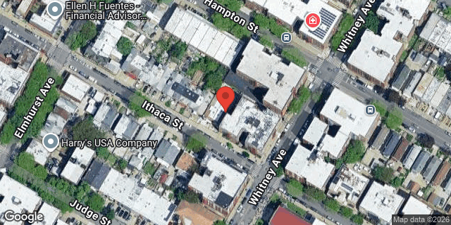 Aerial map of 42-33 ITHACA STREET, Queens