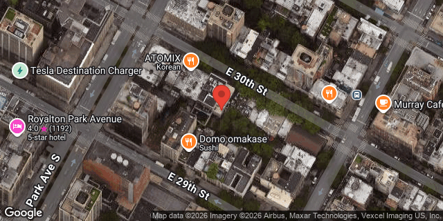 Aerial map of 114 EAST 30 STREET, Manhattan