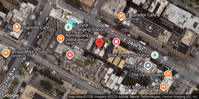 Aerial map of 318 EAST 34 STREET, Manhattan
