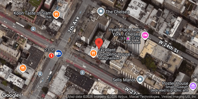 Aerial map of 165 WEST 23 STREET, Manhattan