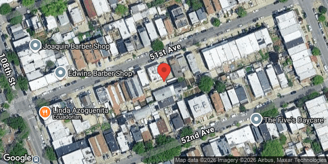 Aerial map of 108-36 51 AVENUE, Queens