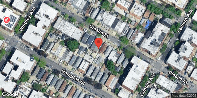 Aerial map of 42-34 GLEANE STREET, Queens