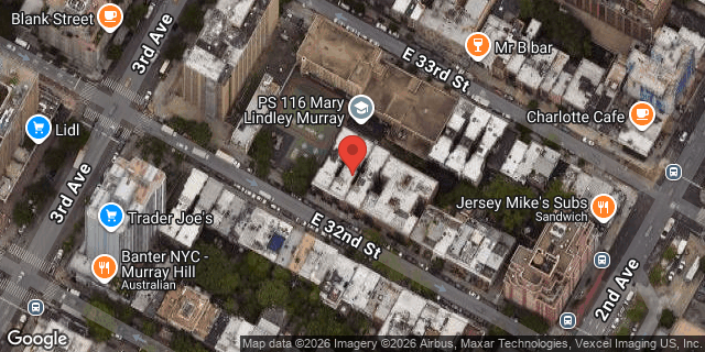 Aerial map of 221 EAST 32 STREET, Manhattan