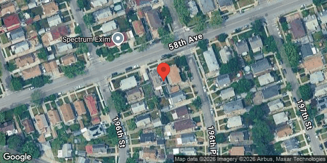 Aerial map of 196-14 58 AVENUE, Queens