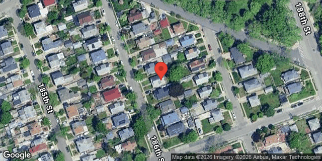 Aerial map of 50-41 186 STREET, Queens