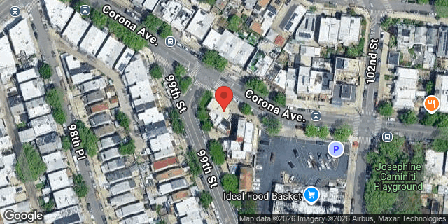 Aerial map of 99-10 CORONA AVENUE, Queens