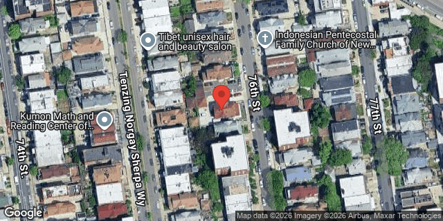 Aerial map of 41-32 76 STREET, Queens