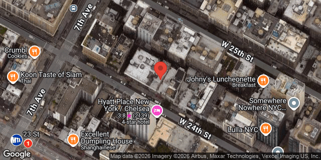Aerial map of 147 WEST 24 STREET, Manhattan