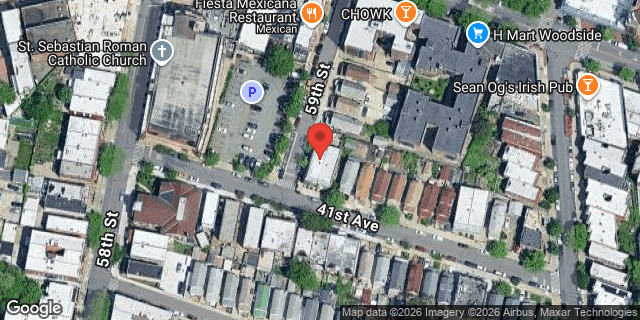 Aerial map of 59-01 41 AVENUE, Queens
