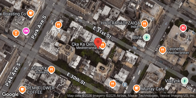 Aerial map of 116 EAST 31 STREET, Manhattan
