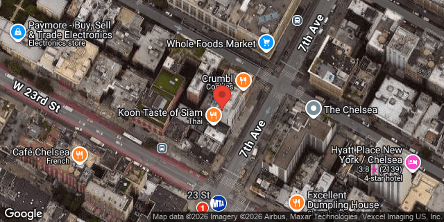 Aerial map of 232 7 AVENUE, Manhattan