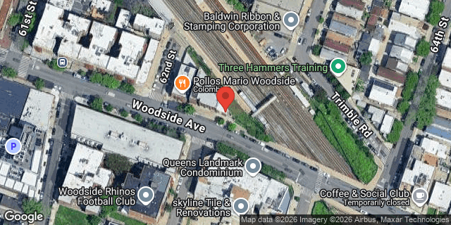 Aerial map of 62-11 WOODSIDE AVENUE, Queens