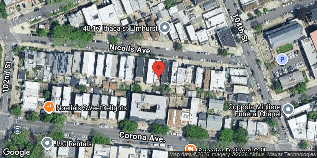 Aerial map of 102-44 NICOLLS AVENUE, Queens