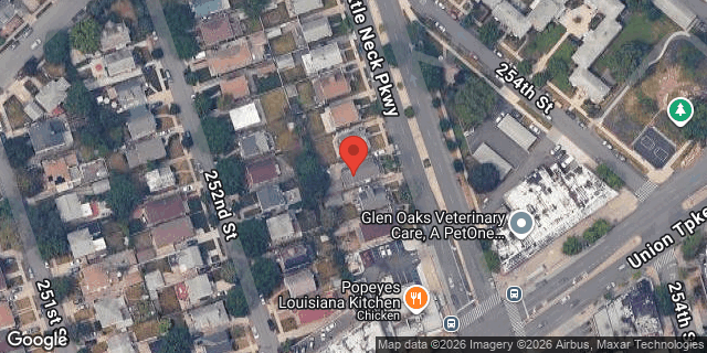 Aerial map of 77-46 LITTLE NECK PARKWAY, Queens