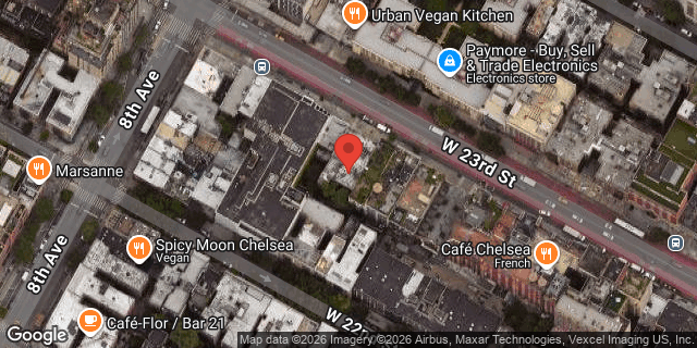 Aerial map of 250 WEST 23 STREET, Manhattan