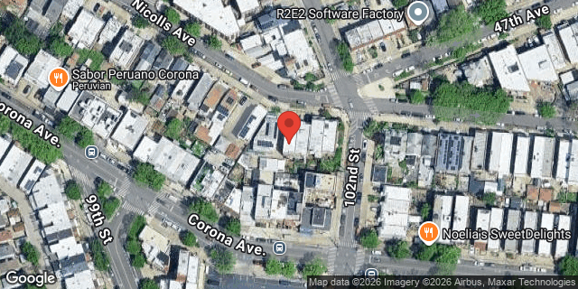 Aerial map of 101-64 NICOLLS AVENUE, Queens
