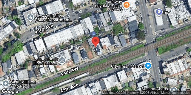 Aerial map of 94-55 44 AVENUE, Queens