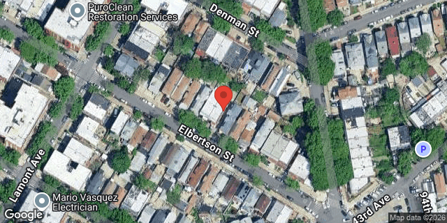 Aerial map of 43-25 ELBERTSON STREET, Queens
