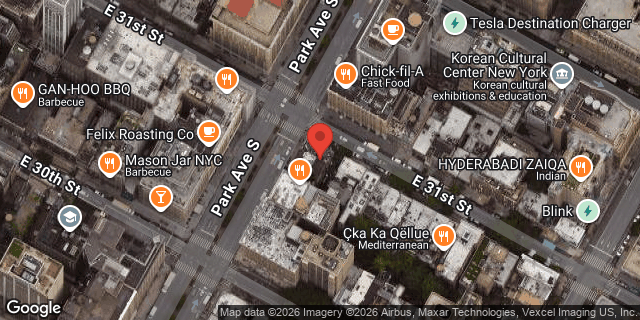 Aerial map of 459 PARK AVENUE SOUTH, Manhattan