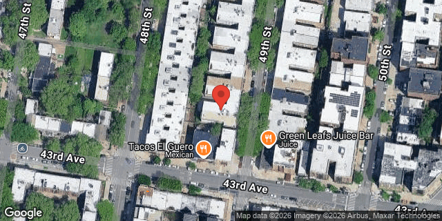 Aerial map of 41-40 49 STREET, Queens