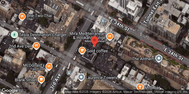 Aerial map of 495 3 AVENUE, Manhattan