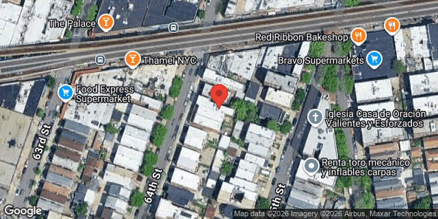Aerial map of 39-29 64 STREET, Queens