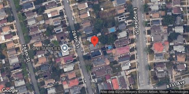 Aerial map of 80-39 269 STREET, Queens