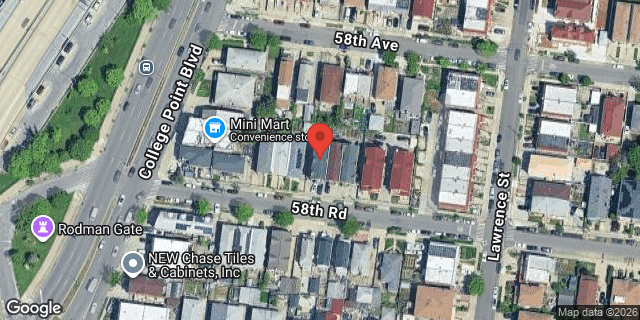 Aerial map of 130-23 58 ROAD, Queens