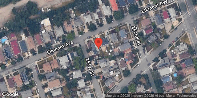 Aerial map of 251-04 ELKMONT AVENUE, Queens