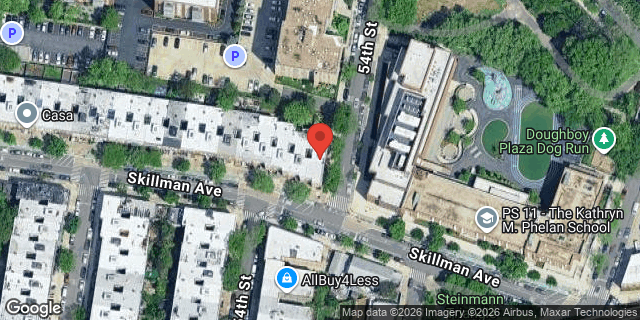 Aerial map of 53-31 SKILLMAN AVENUE, Queens