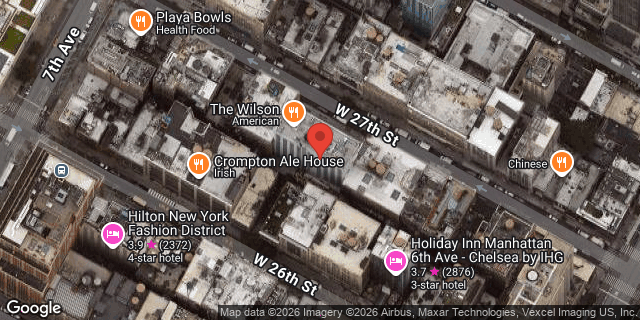 Aerial map of 132 WEST 27 STREET, Manhattan