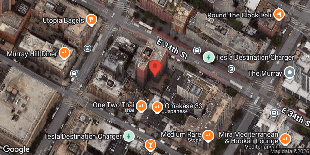 Aerial map of 150 EAST 34 STREET, Manhattan