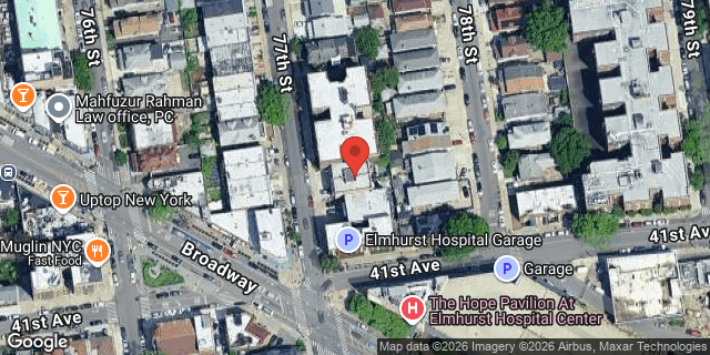 Aerial map of 40-47 77 STREET, Queens