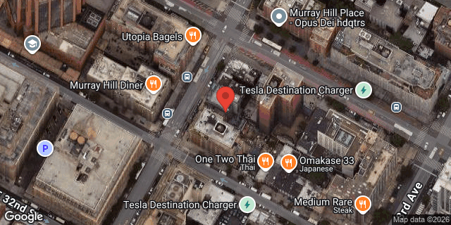 Aerial map of 227 LEXINGTON AVENUE, Manhattan