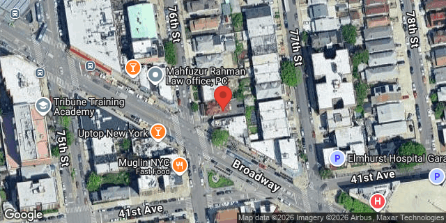 Aerial map of 40-37 76 STREET, Queens