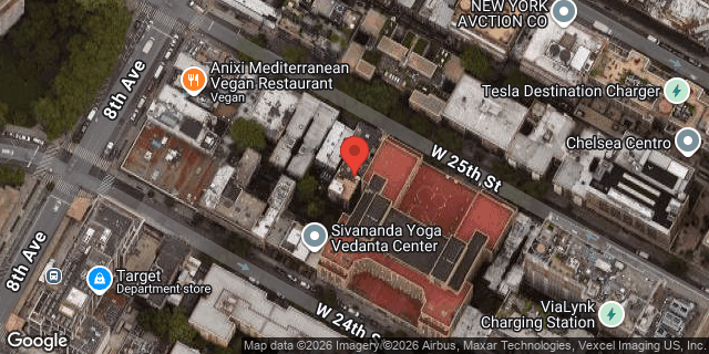 Aerial map of 254 WEST 25 STREET, Manhattan